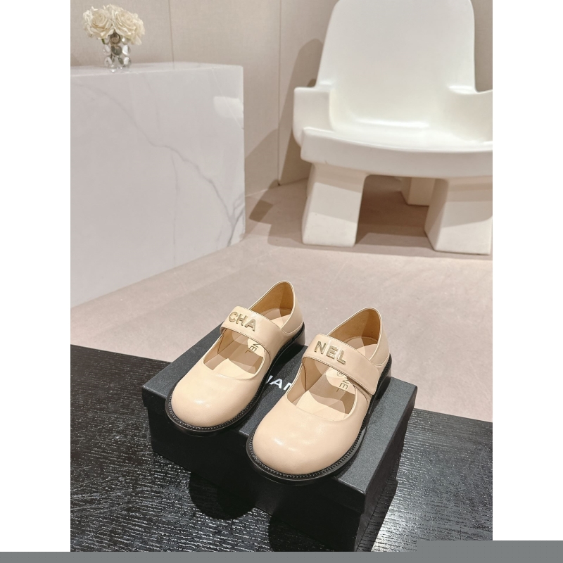 Ch*el leather shoes